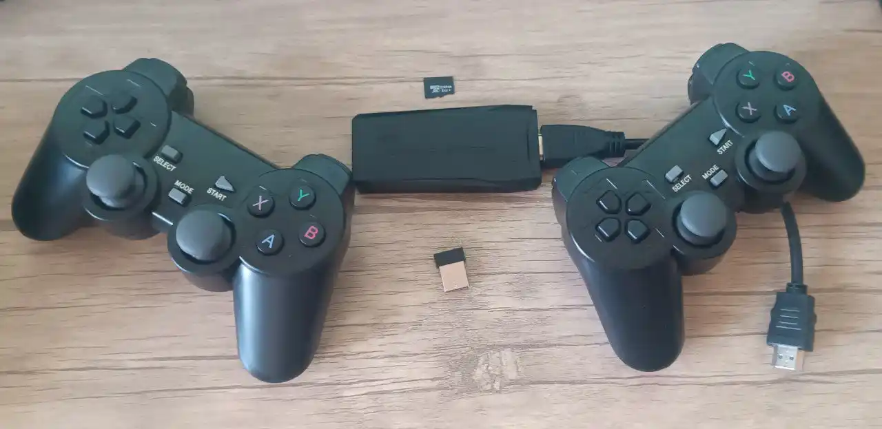 Game Stick Lite 64GB-128GB o‘yin pristavkasi + 2 pult, 15000+ retro o‘yinlar, HDMI