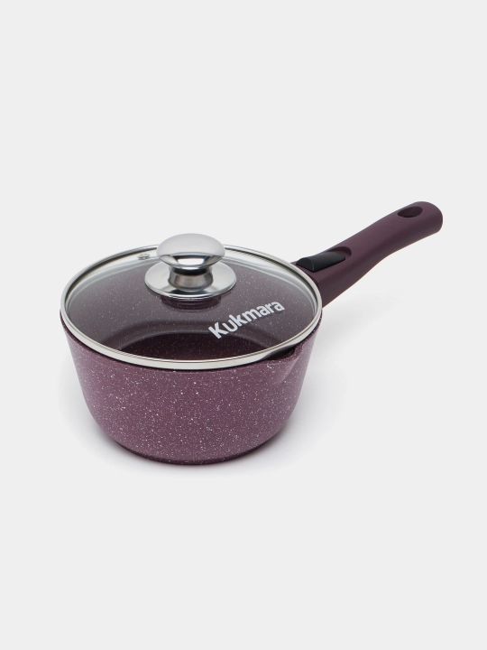 Ковш, со съемной ручкой и стеклянной крышкой АП линия "Trendy style", 1.5 л