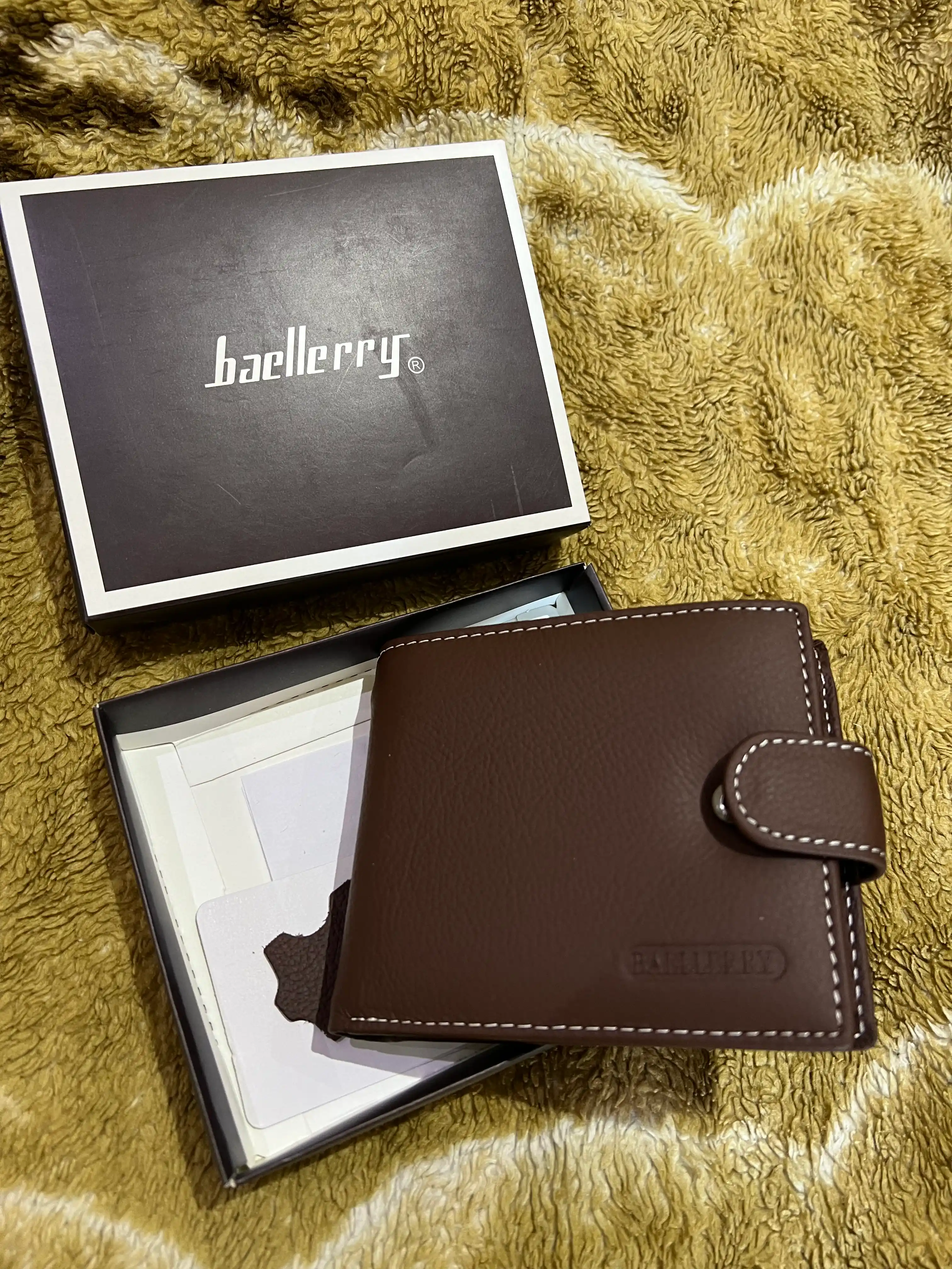 Erkaklar hamyoni Genuine Leather Pocket Wallet