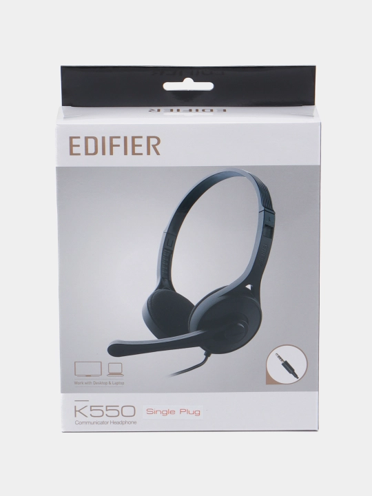 Наушники для компьютера Edifier K550, с микрофоном для ПК и ноутбука, 3.5 мм