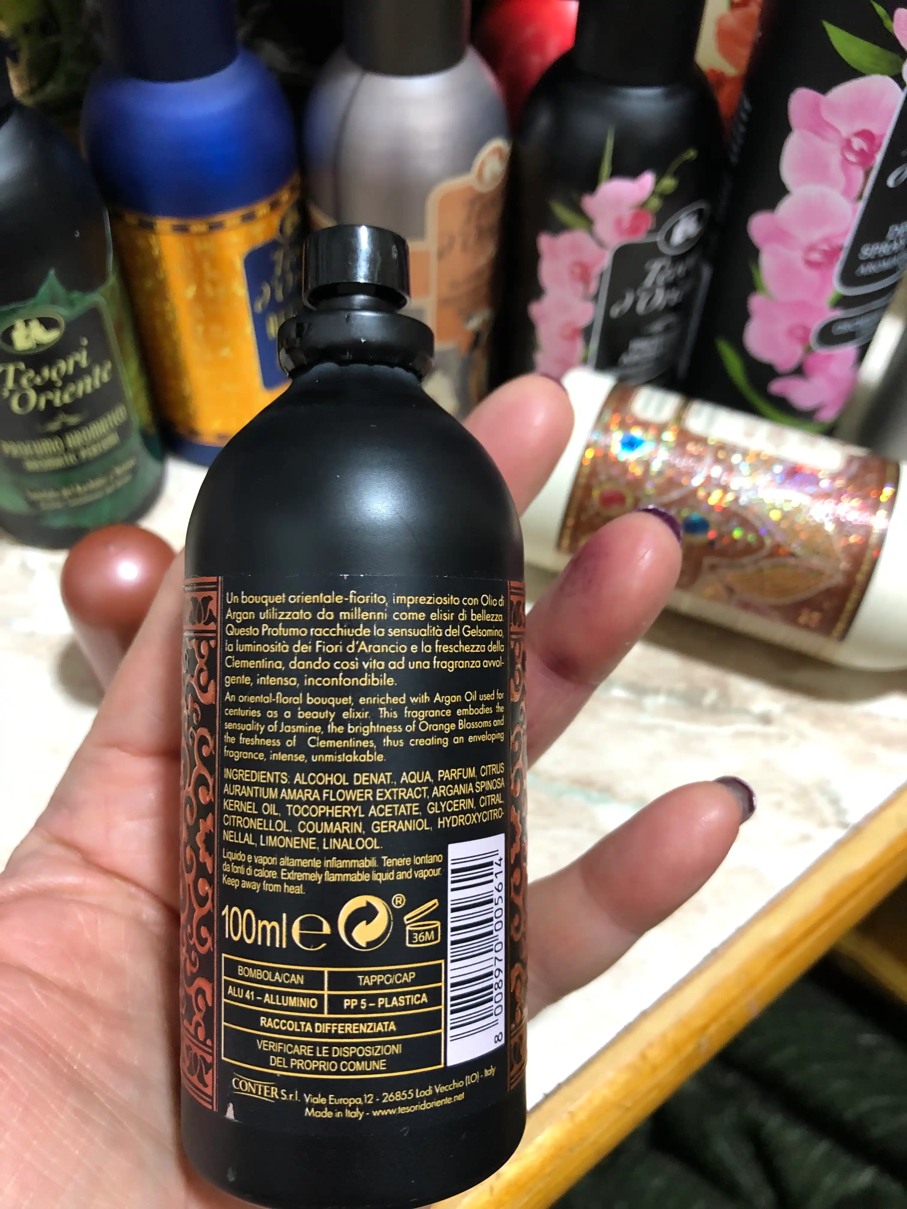 Parfyumlangan suv Tesori d'Oriente Hammam, 100 ml
