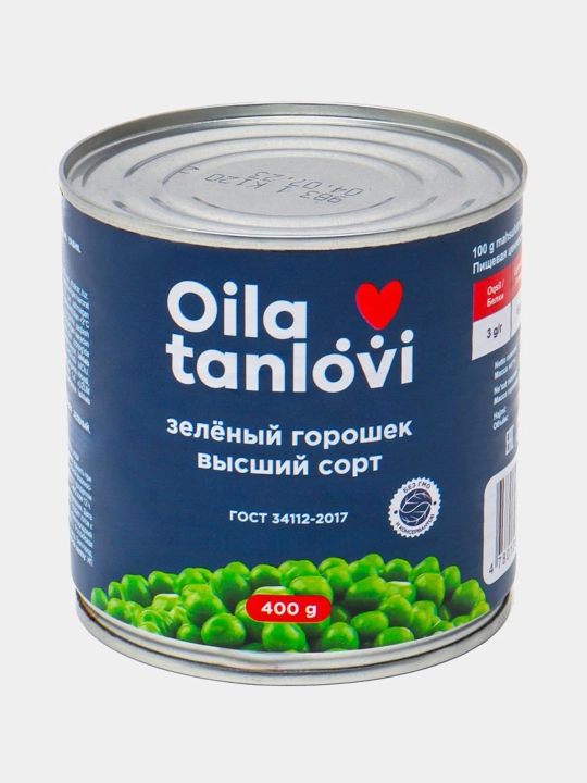 Yashil no'xat Oila tanlovi, 400 g