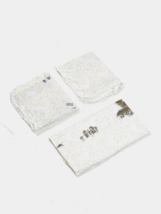 Комплект постельного белья Зима-Лето с двумя одеялами Евро стёганное суперсатин
