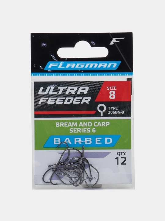 Ilgak Flagman Ultra Feeder Series, 8, 10, 12 o'lchamli, 12 dona - 