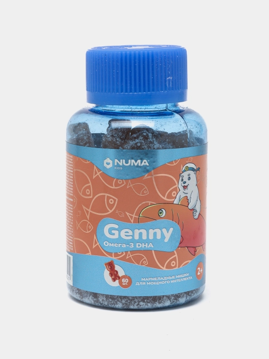 Vitamin Omega-3 DHA Numa Kids Genny bolalar uchun, 60 dona