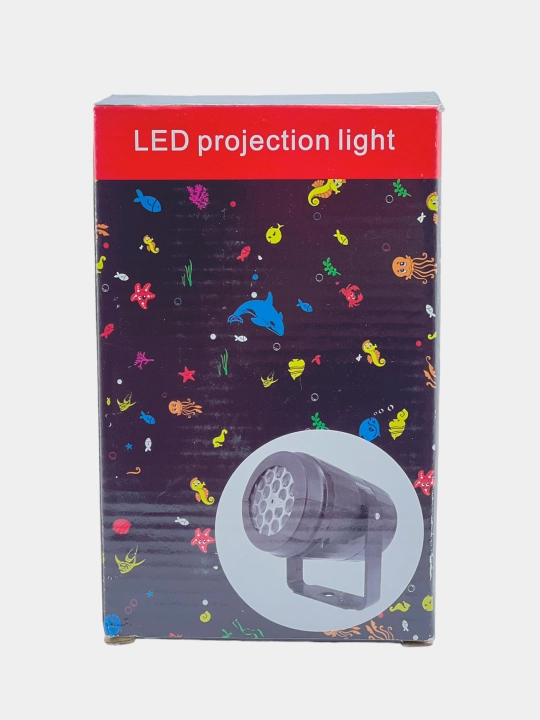 Yangi yil LED LED projektori yangi yil naqshlari bilan RGB projektori
