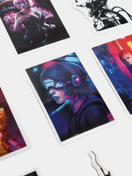 Stikerlar Cyberpunk 2077 / Cyberpunk / 10 ta tasodifiy stiker