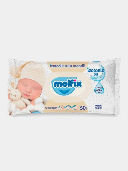 Nam salfetkalar Molfix Newborn, 50 dona - 