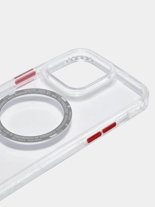 IPhone uchun MagSafe g'ilof 14, 14 ProMax, shaffof, silikon magsafe