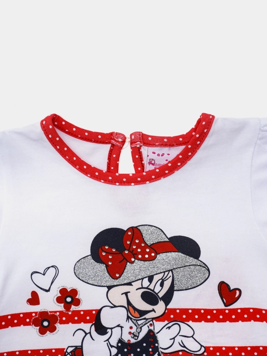 Qizlar uchun trikotaj futbolka "Minnie Mouse"