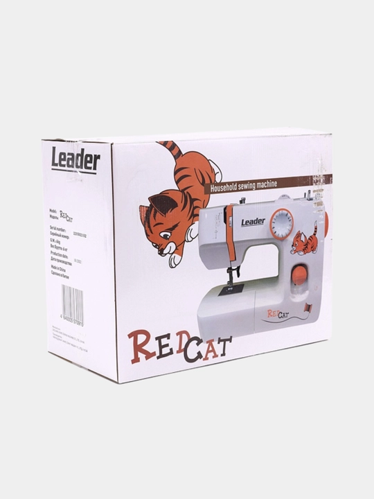 Мини-швейная машина для дома Leader RED CAT, 13 операций, для любых типов тканей
