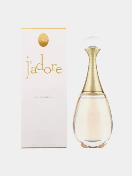Dior J'adore ayollar atiri 100 ml — uzoq saqlanuvchi gulli-mevali Eau de Parfum