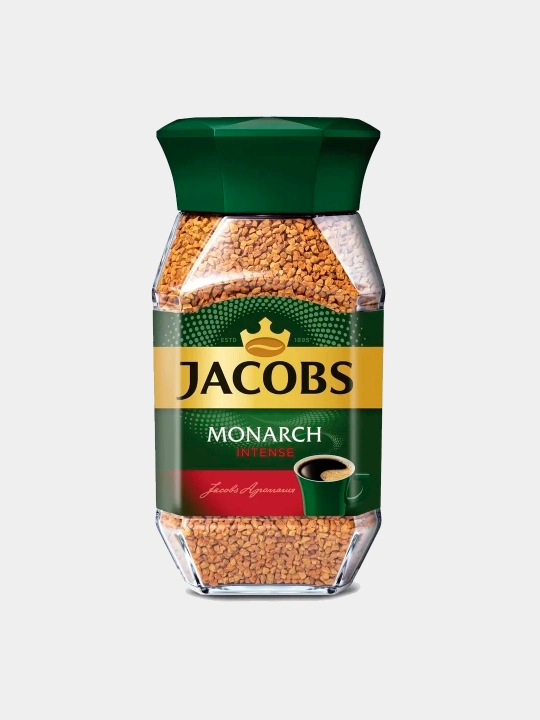 Кофе растворимый Jacobs Monarch Intense, стеклянная банка, 47.5 г