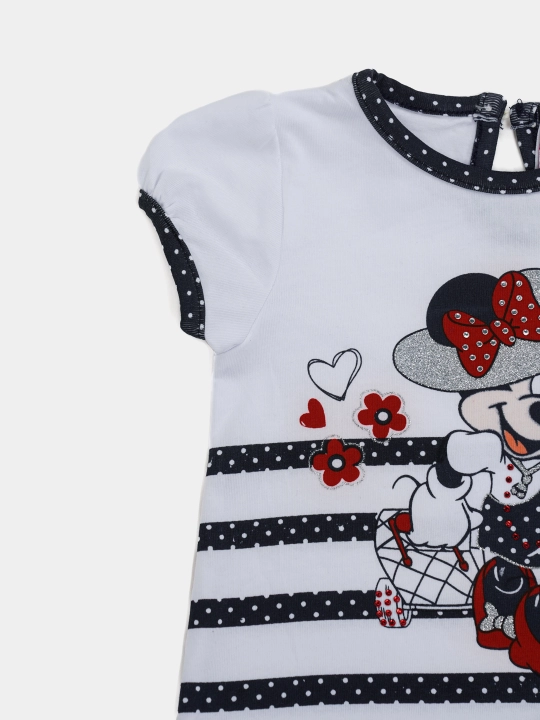 Qizlar uchun trikotaj futbolka "Minnie Mouse"
