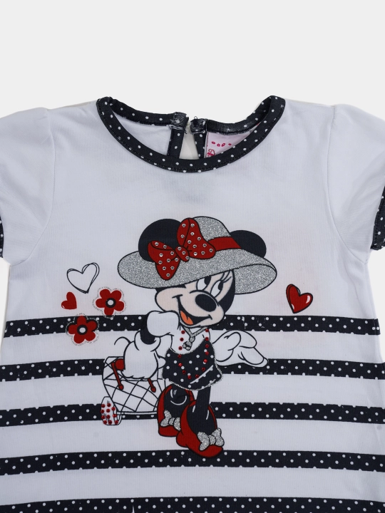 Qizlar uchun trikotaj futbolka "Minnie Mouse"