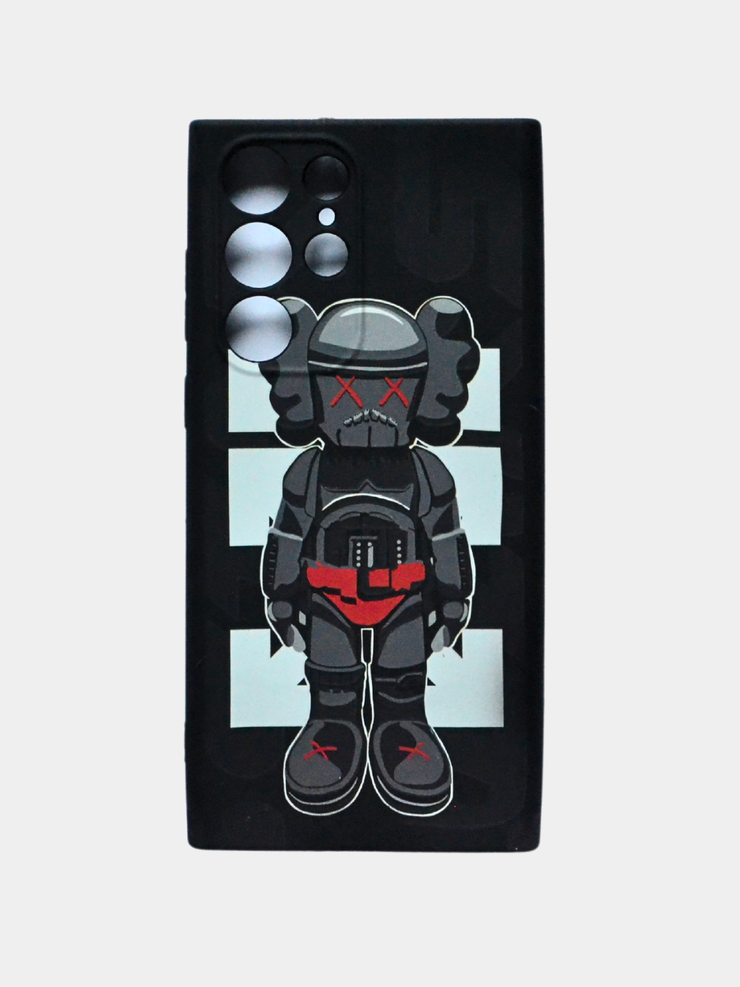 G'ilof Samsung S21/S22/S22Ultra/S23/S23Ultra/ A03/04/04S/33 uchun KAWS hamkorligi "Fosfor" - 
