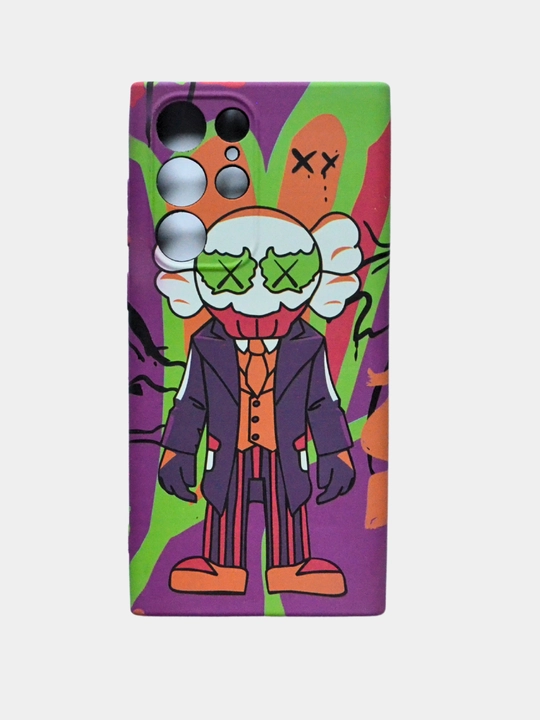 G'ilof Samsung S21/S22/S22Ultra/S23/S23Ultra/ A03/04/04S/33 uchun KAWS hamkorligi "Fosfor" - 