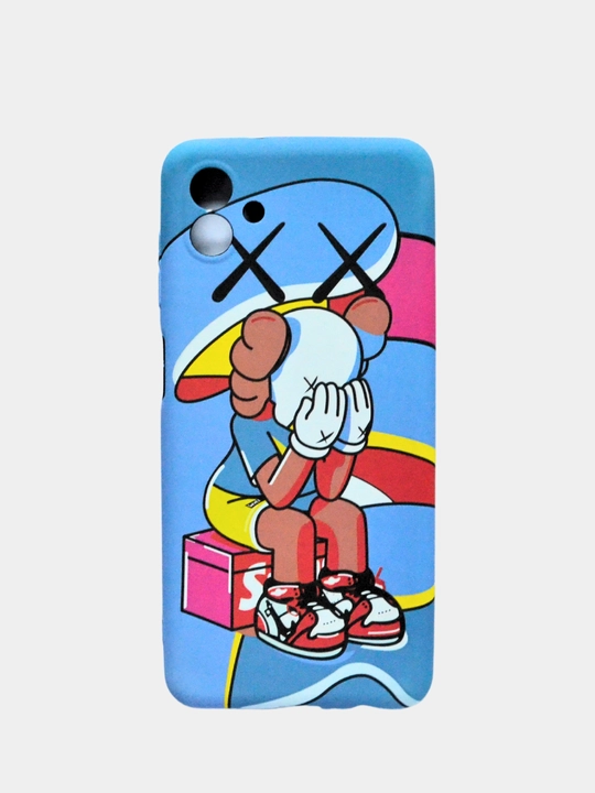 Чехол для Samsung S21/S22/S22Ultra/S23/S23 Ultra/A03/04/04S/33 Коллаборации KAWS "Фосфорные"