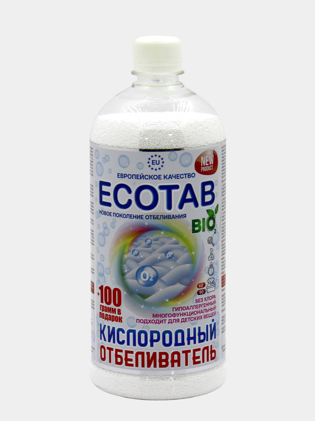 Кислородный очиститель, отбеливатель, пятновыводитель, ECO TAB 1 кг+100 ...