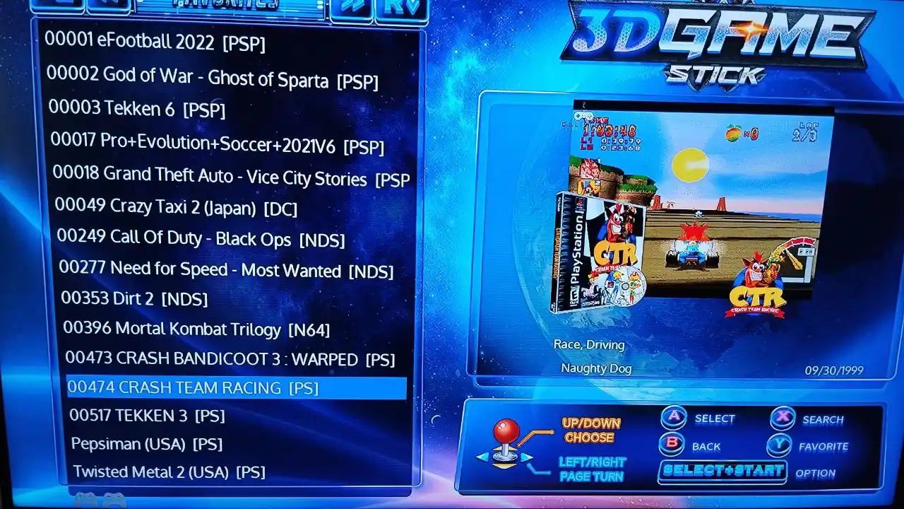 Game Stick Lite 64GB-128GB o‘yin pristavkasi + 2 pult, 15000+ retro o‘yinlar, HDMI