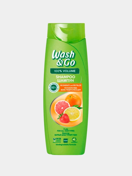 Шампунь для волос Wash & Go Восстановление и Оздоровление, 180 мл
