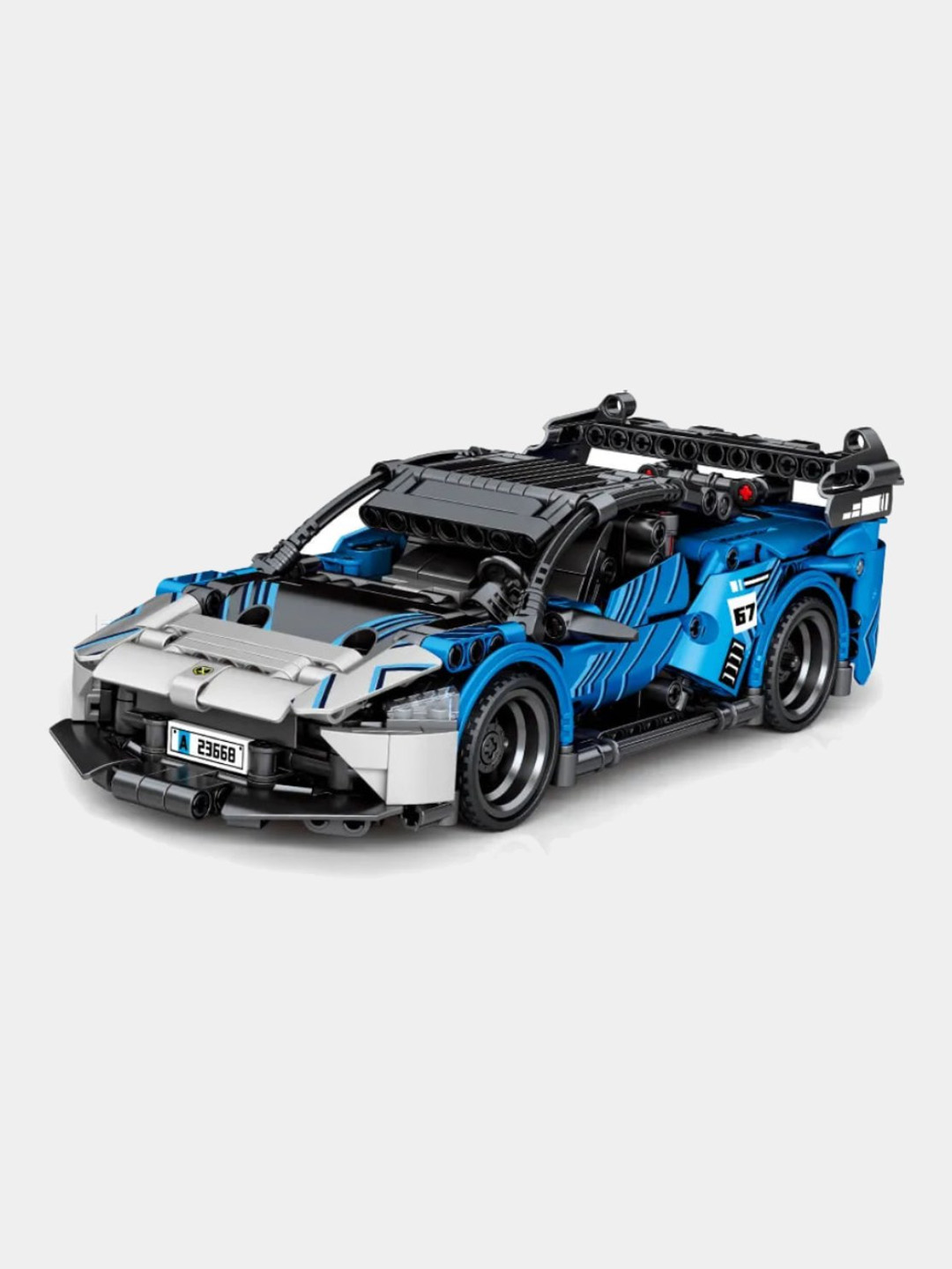 Qurilish to'plami Avtomobillar 1:14 Blue&Grey McLaren Senna - 