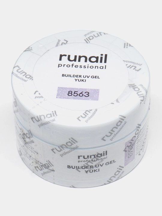 Моделирующий УФ-гель с хлопьями Юки Builder uv gel yuki, runail 11-free, 15 г
