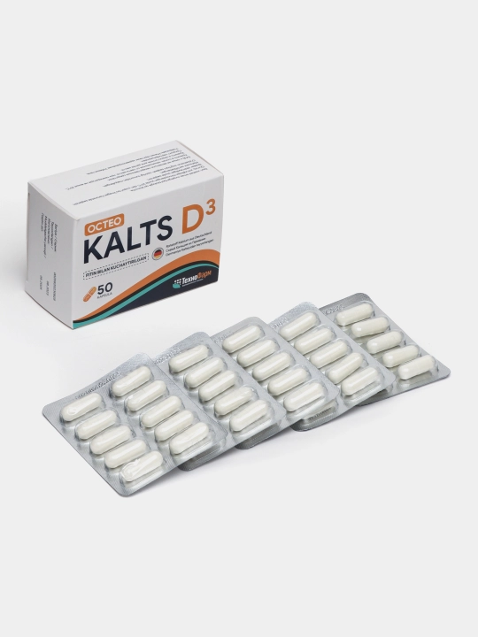 Osteo Kaltsiy + vitamin D3, kapsula shaklida, 50 dona