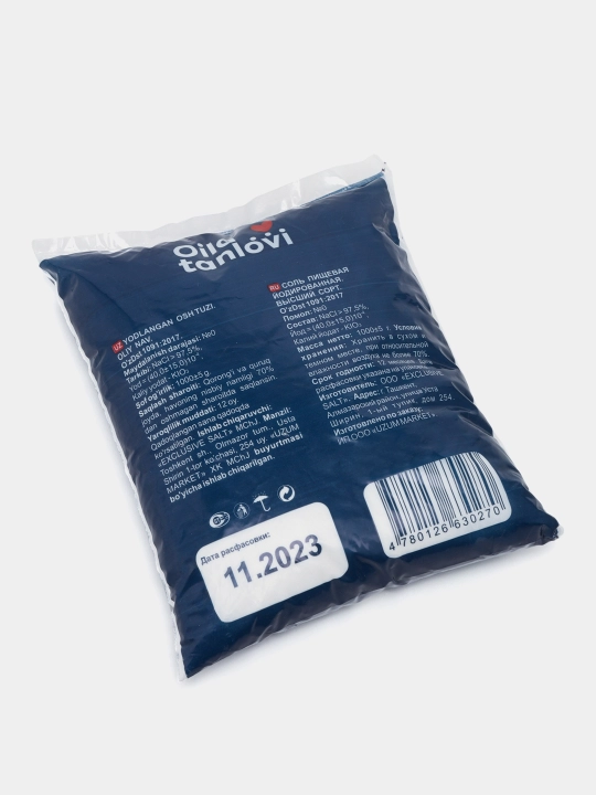 Osh tuzi Oila tanlovi, maydalangan 1 kg
