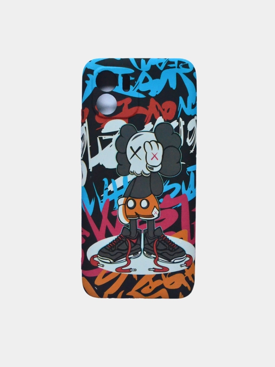 G'ilof Redmi Note 8Pro/10/11/11E/12Pro/ MI 13/13Pro/A1/A1+/10C/12C/12T uchun KAWS "Fosfor"