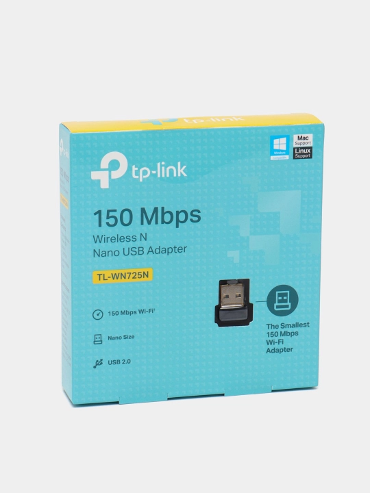 Адаптер сетевой USB wifi Tplink 725N 150Mb