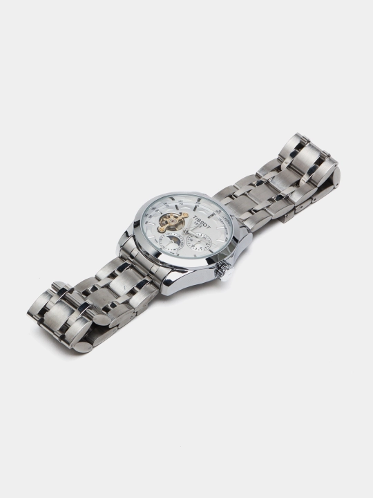 Mexanik qo'l soat Tissot 1853, sovg'a qutisida, erkaklar uchun, klassik korinishda