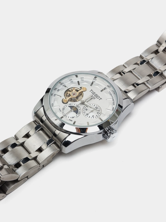 Mexanik qo'l soat Tissot 1853, sovg'a qutisida, erkaklar uchun, klassik korinishda