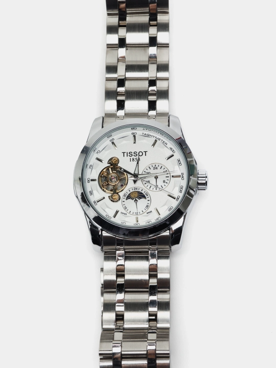 Mexanik qo'l soat Tissot 1853, sovg'a qutisida, erkaklar uchun, klassik korinishda