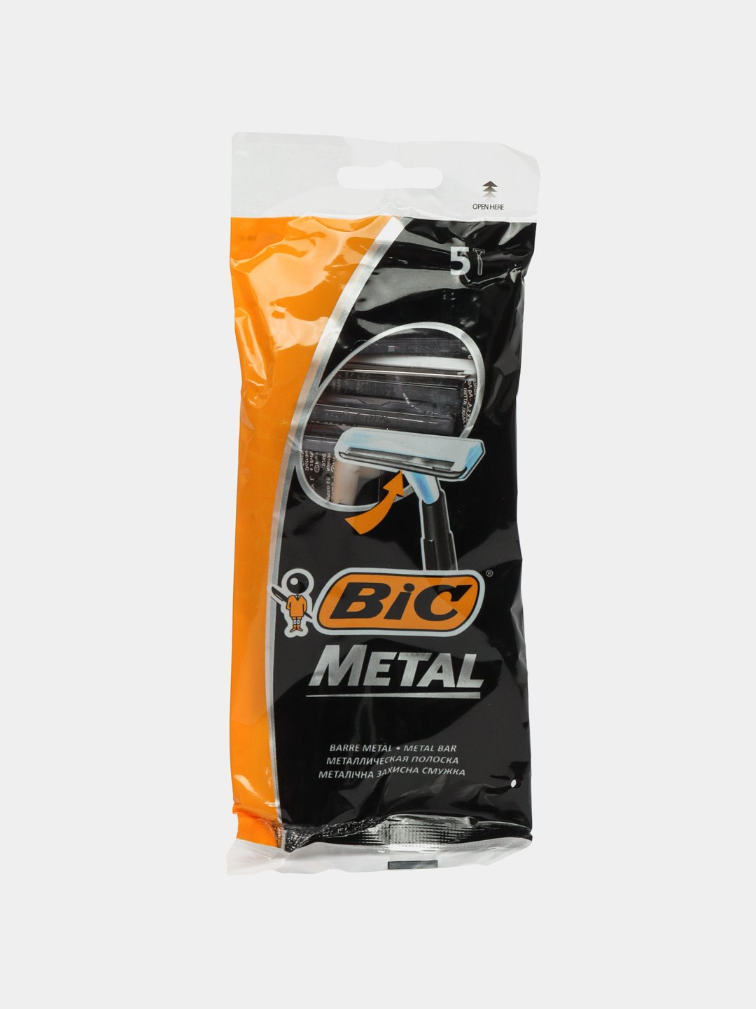 Бритва одноразовая мужская BIC Metal, 5 шт, станки для бритья купить по ...
