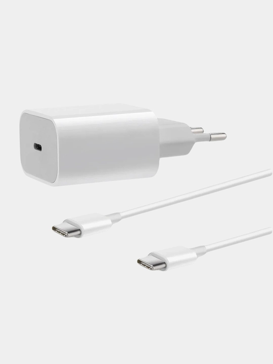 Зарядка для iPhone и Android, зарядное устройство, блок 20W, кабель Type-C Type-C