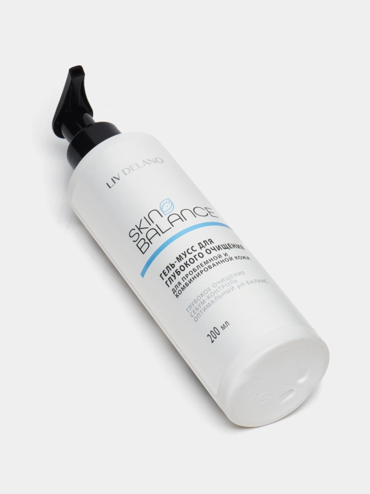 Гель-мусс для глубокого очищения Liv Delano Skin Balance, 200 мл
