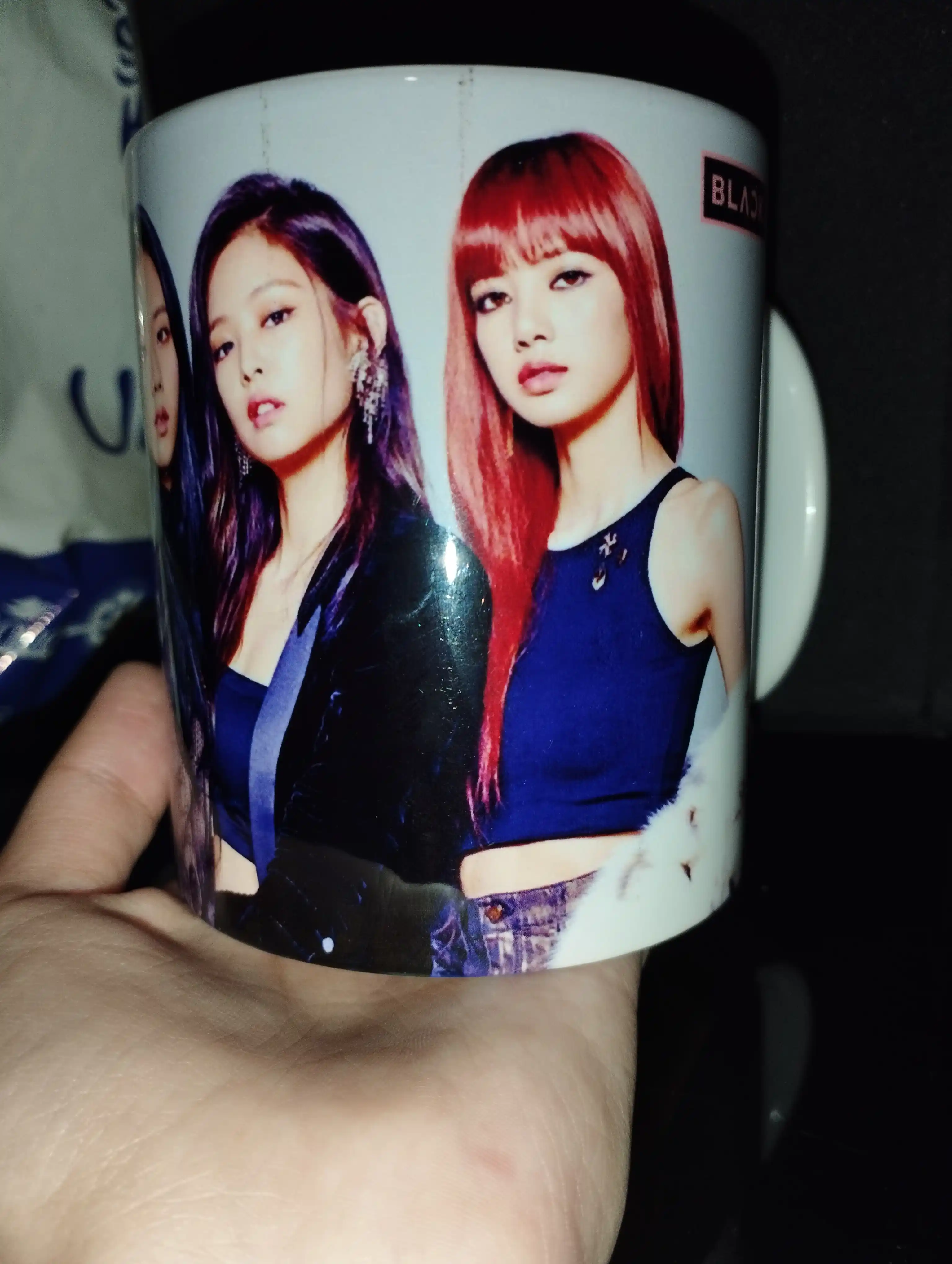 Sovg'a uchun ajoyib va bejirim krujkalar "Black Pink" 330 ml