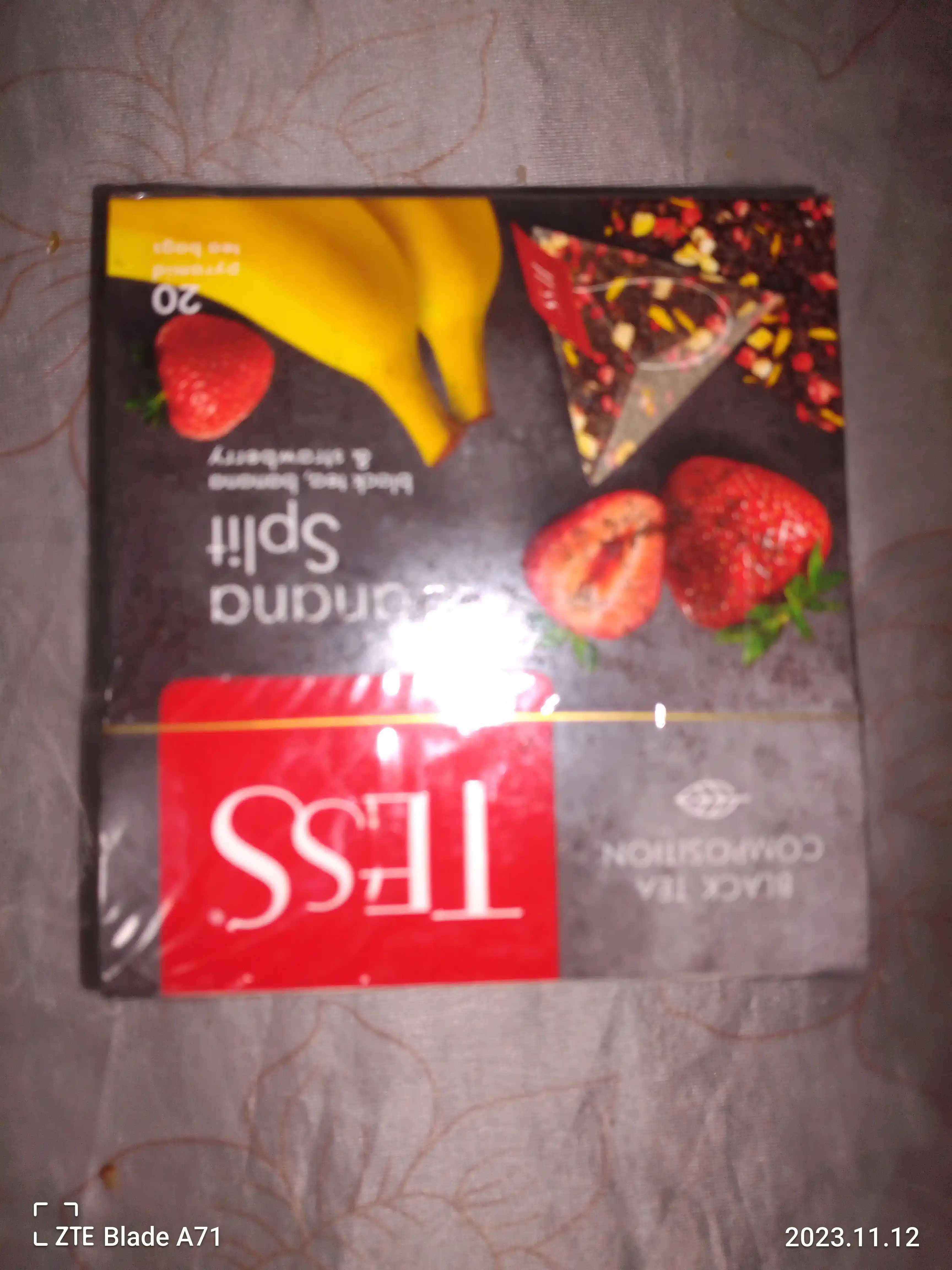 Чай черный Tess Banana Split, 1.8 гр, 20 пирамидок
