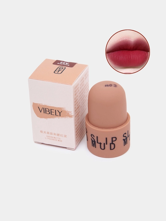 Матовая помада для губ Lips Wud VIBELY, стойкая, 6 цветов - 