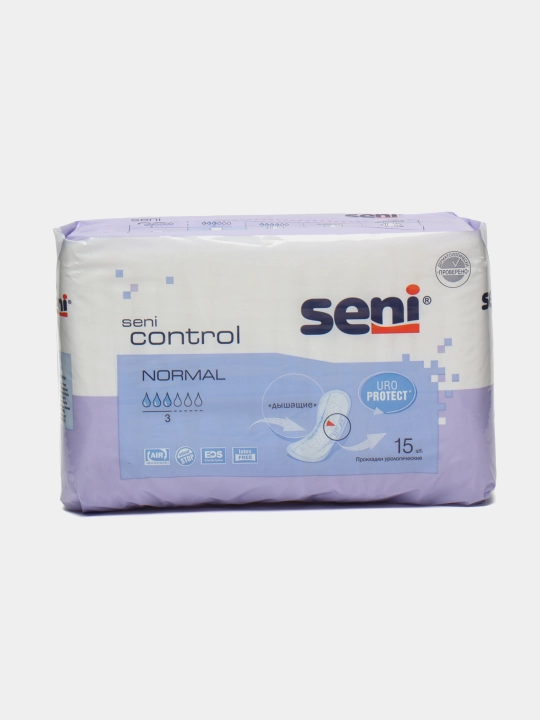 Прокладки урологические SENI CONTROL размера Normal, 15 шт