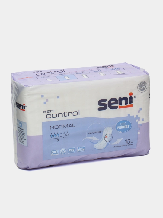 Прокладки урологические SENI CONTROL размера Normal, 15 шт