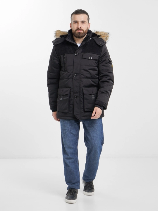 Erkaklar kurtkasi, alyaska Menschwear, moynali, -20С gacha