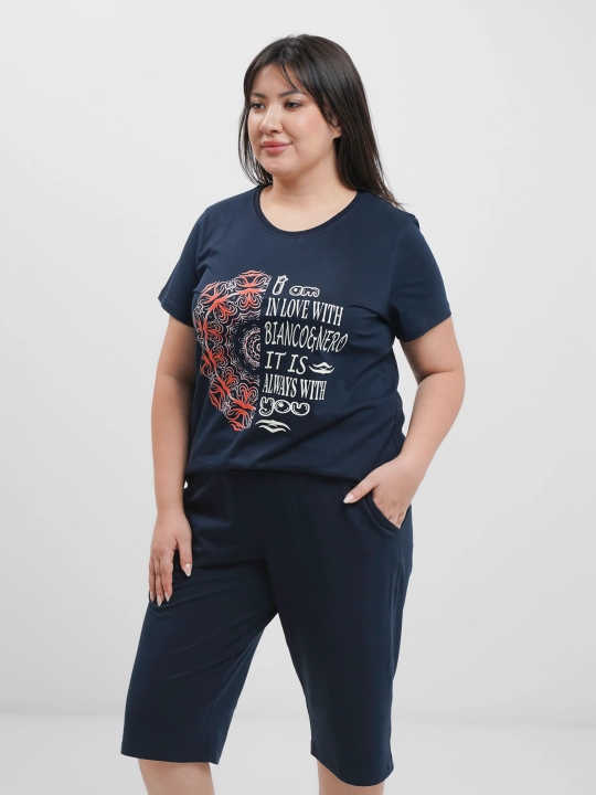 Ayollar uchun dvoyka, pijama, futbolka va shortilar W20-01 Аgata
