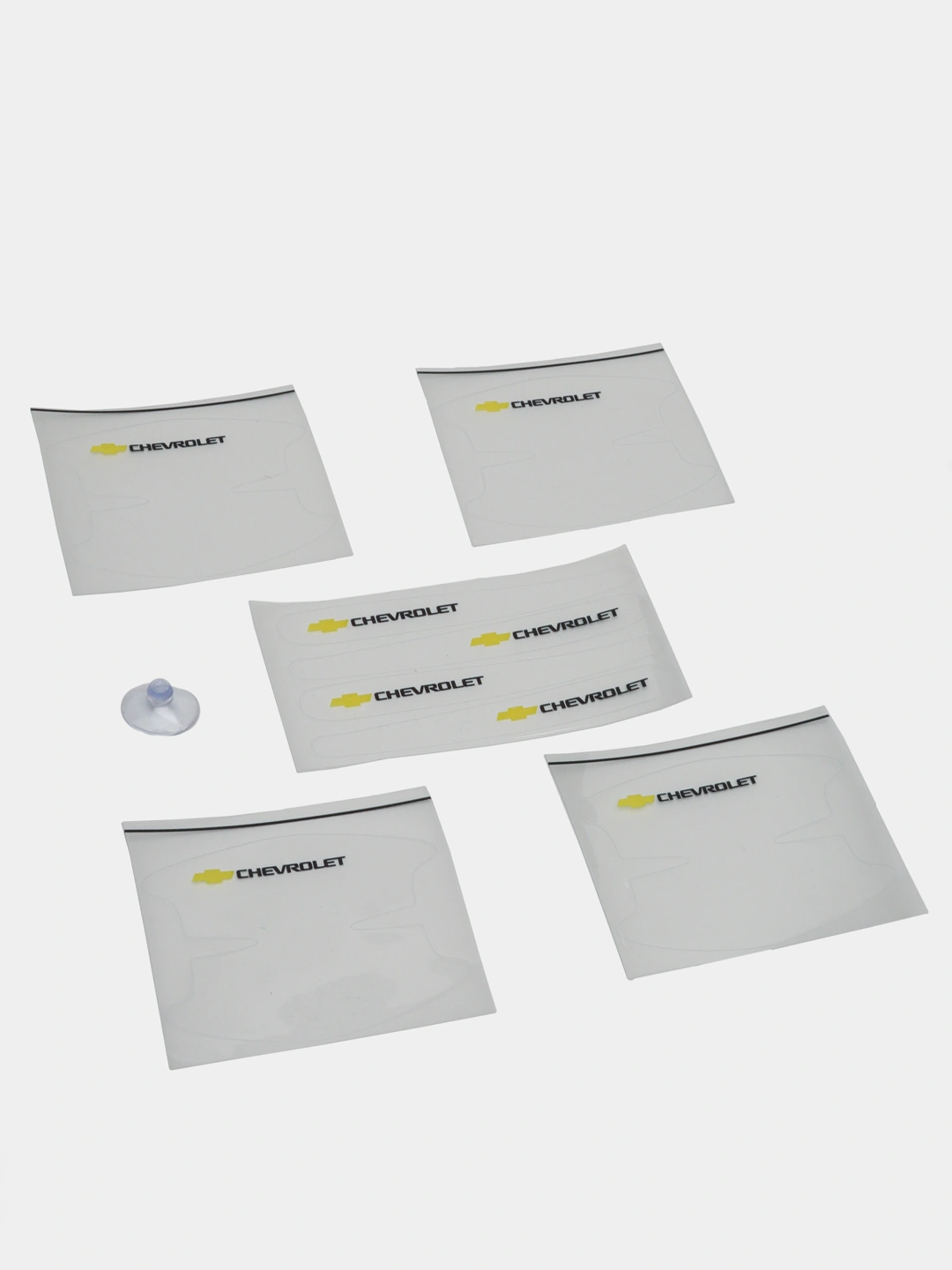 Прозрачные защитные наклейки на дверные ручки марки Chevrolet, против ...