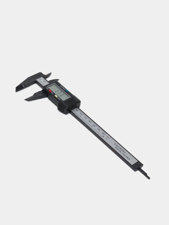 Kaliper elektron raqamli LCD displeyli chuqurlik o'lchagich funktsiyasi bilan, 150 mm