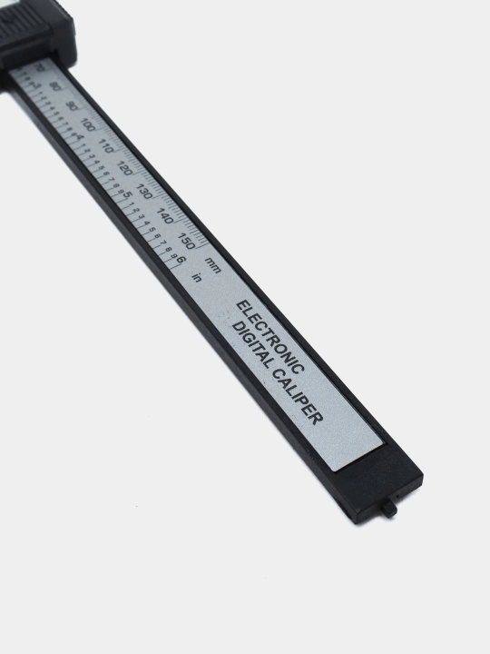 Kaliper elektron raqamli LCD displeyli chuqurlik o'lchagich funktsiyasi bilan, 150 mm