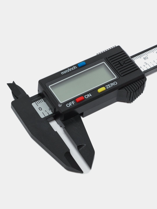 Kaliper elektron raqamli LCD displeyli chuqurlik o'lchagich funktsiyasi bilan, 150 mm