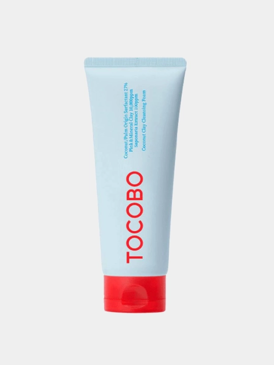 Chuqur tozalovchi ko‘pik Tocobo Coconut Clay Cleansing Foam, bir necha turdagi gillar asosida - 