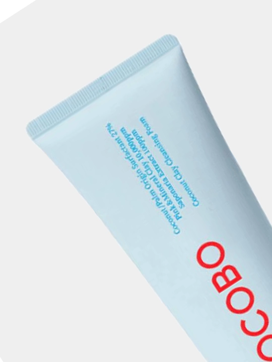 Глубоко очищающая пенка Tocobo Coconut Clay Cleansing Foam, на основе нескольких видов глин